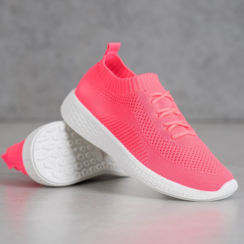 Zapatos deportivos de neón rosa 2