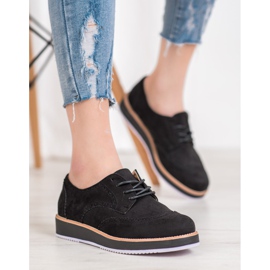 Seastar Zapatos de gamuza negro 5