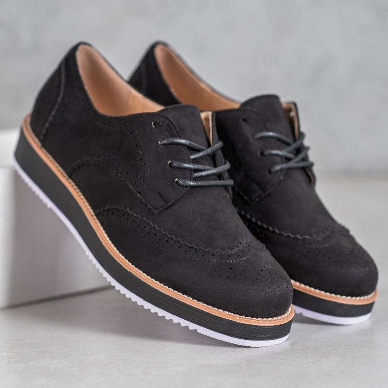 Seastar Zapatos de gamuza negro 1