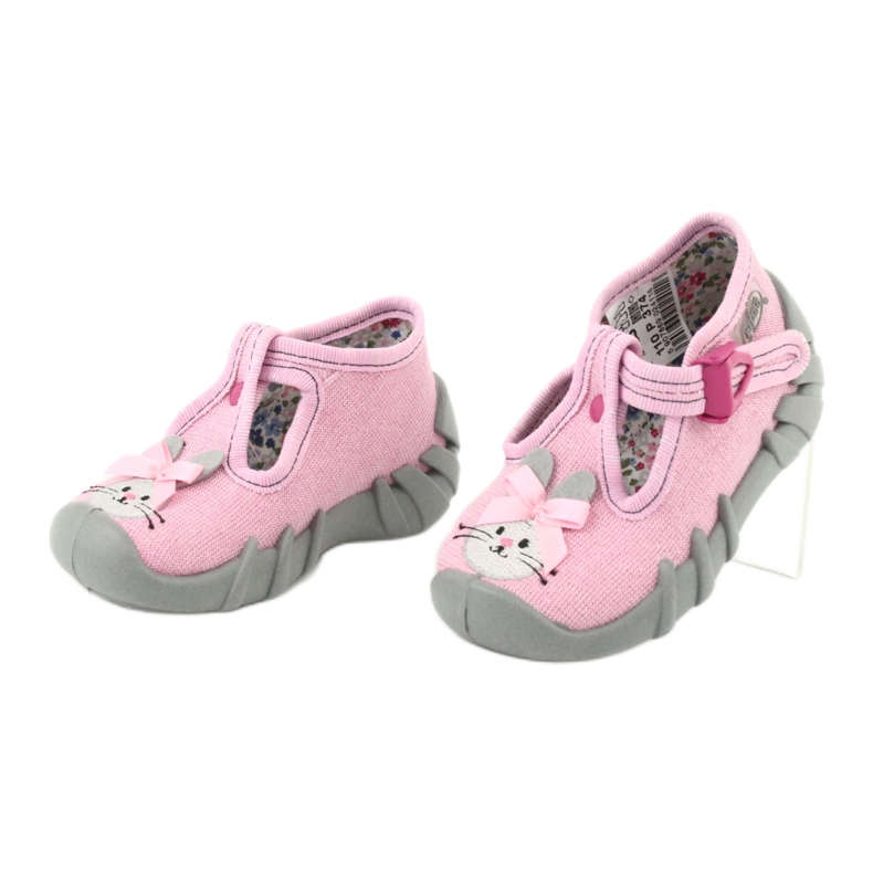 Calzado infantil befado 110P374 rosa gris 3