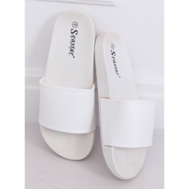 Pantuflas blancas mujer blancas CK79P Blanco 3