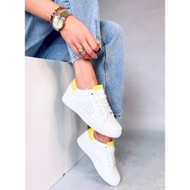 Deportivas blancas y amarillas de mujer LV101P Yellow blanco 1
