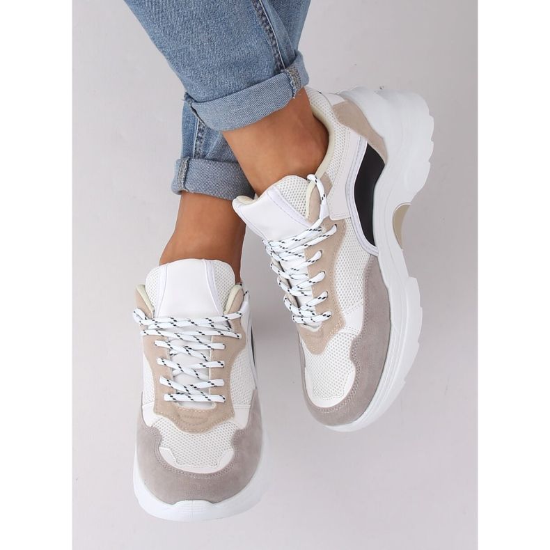 Zapatillas deportivas de mujer JD02P Blanco Beige negro violeta rosado 2 Zapatillas deportivas de mujer JD02P Blanco Beige negro violeta rosado 2