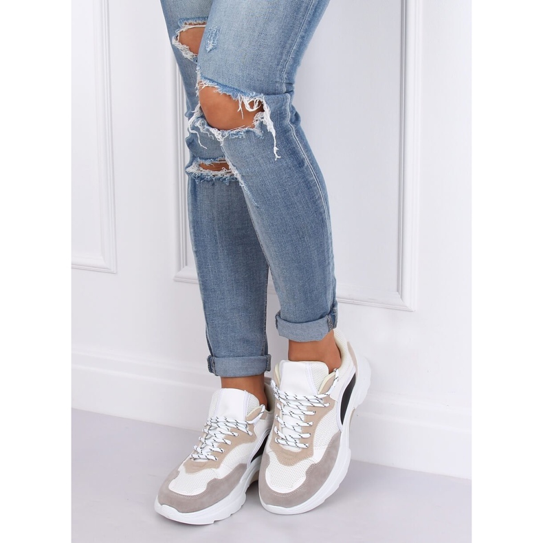 Zapatillas deportivas de mujer JD02P Blanco Beige negro púrpura rosa 1