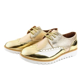 Zapatos Jazz Lacados Dorados TL-61 2