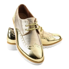 Zapatos Jazz Lacados Dorados TL-61 3