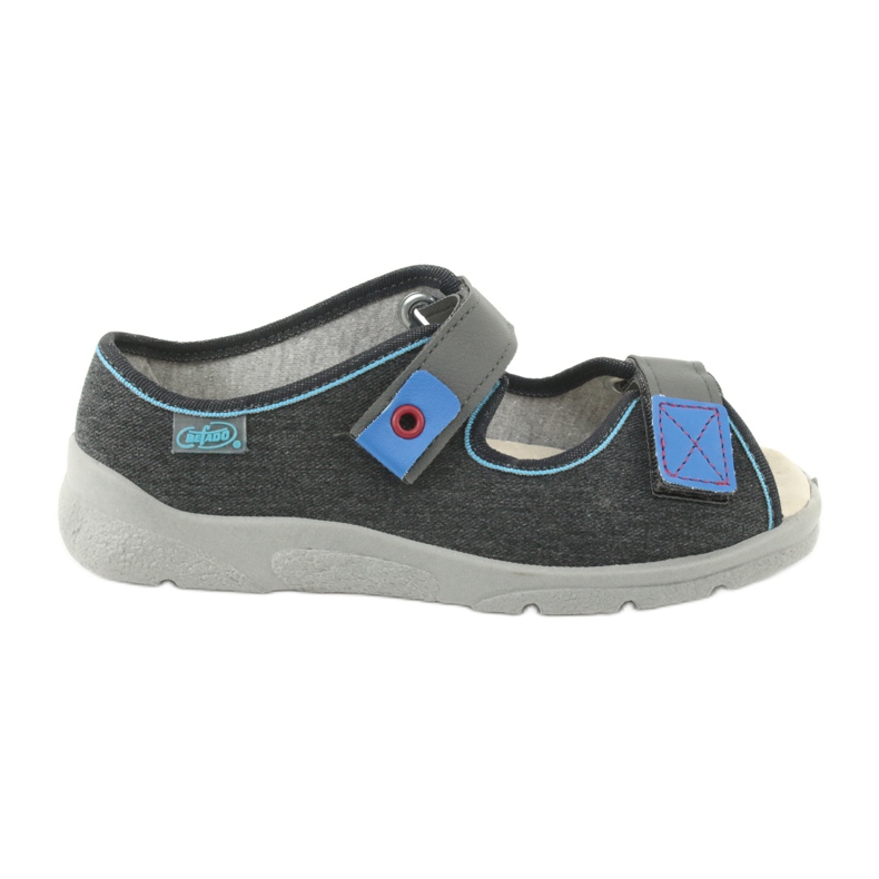 Calzado infantil befado 869Y139 azul gris 1
