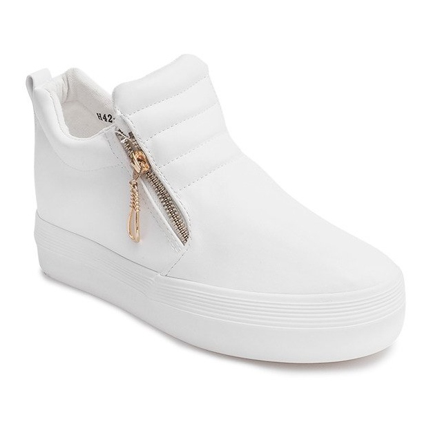 Zapatillas altas con cuña H42 Blanco 1