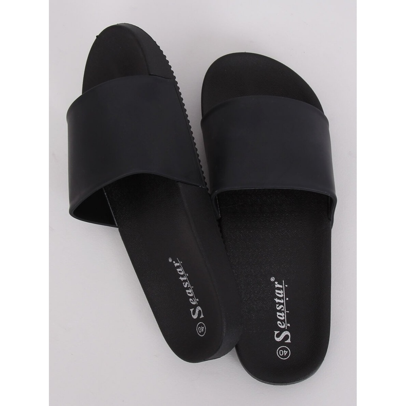 Pantuflas negras de mujer negras CK78P Negro 2 Pantuflas negras de mujer negras CK78P Negro 2