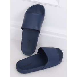 Pantuflas de mujer azul marino CK78P Azul 3