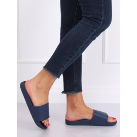 Pantuflas de mujer azul marino CK78P Azul 2