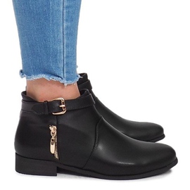 Botas con cremalleras 288-89 Negro 1