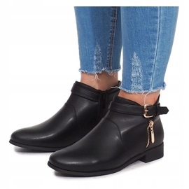 Botas con cremalleras 288-89 Negro 3