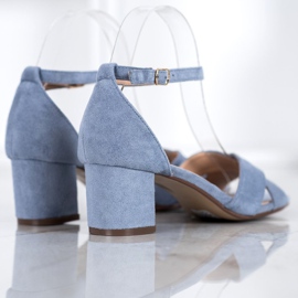 Seastar Sandalias de gamuza con estilo azul 5