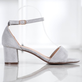 Seastar Cómodas sandalias de tacón gris 3