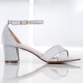 Seastar Sandalias de gamuza con estilo gris 3
