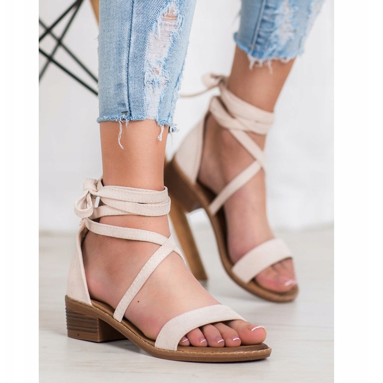 Sandalias atadas marrón 1 Sandalias atadas marrón 1