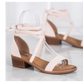 Sandalias atadas marrón 3