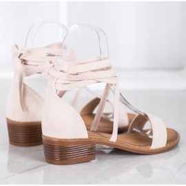 Sandalias atadas marrón 4