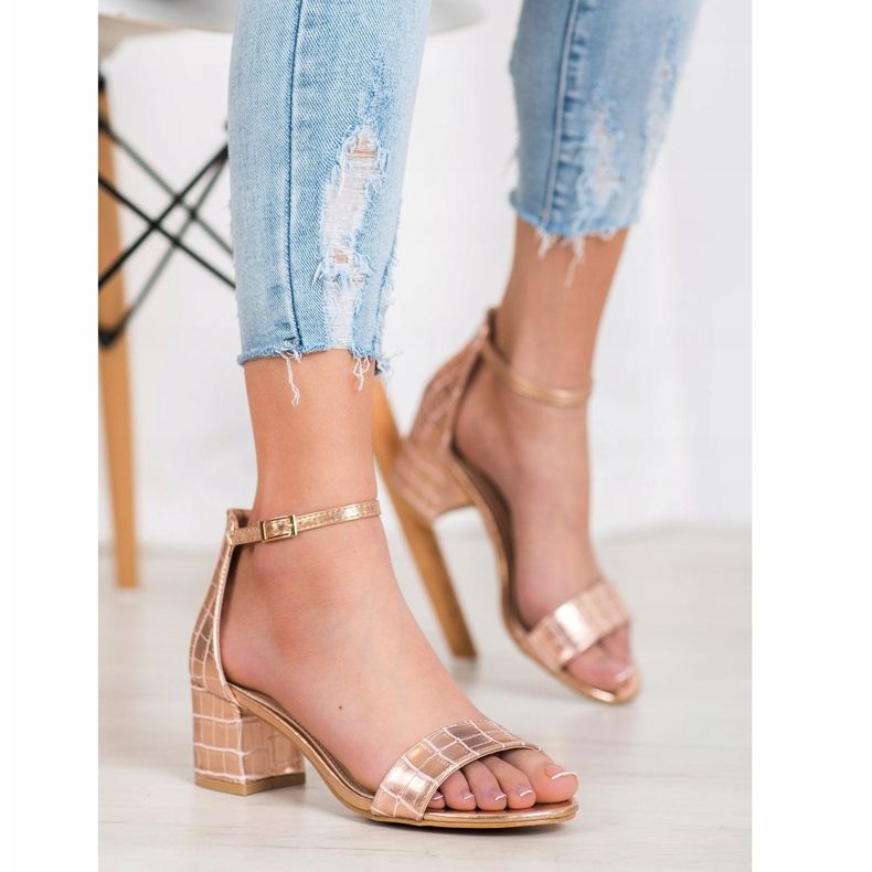 Seastar Sandalias con cuero ecológico rosa 2