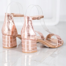 Seastar Sandalias con cuero ecológico rosa 1