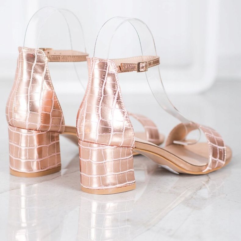 Seastar Sandalias con cuero ecológico rosa 1