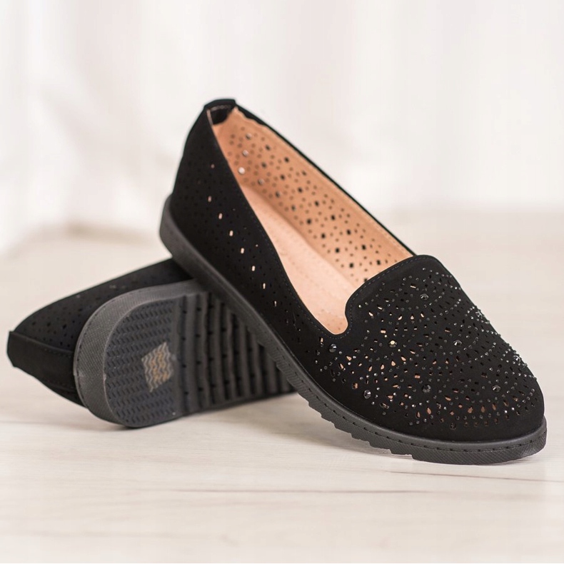 Seastar Señores calados con cristales negro 1 Seastar Señores calados con cristales negro 1