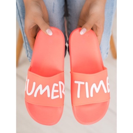 SHELOVET Zapatillas de goma rosado 3