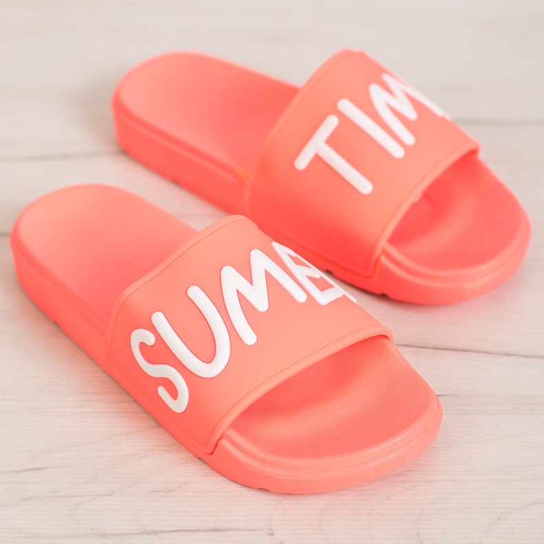 SHELOVET Zapatillas de goma rosado 2