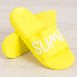 SHELOVET Zapatillas de goma amarillo 4