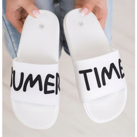 SHELOVET Zapatillas de goma blanco 3