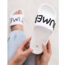SHELOVET Zapatillas de goma blanco 4