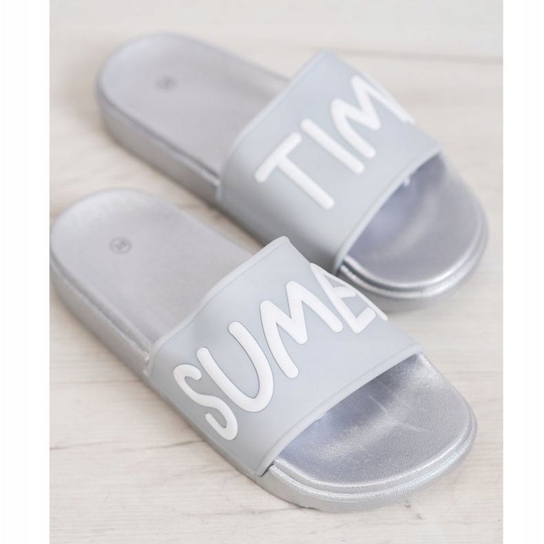 SHELOVET Zapatillas de goma gris 1