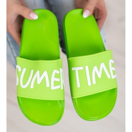 SHELOVET Zapatillas de goma verde 5