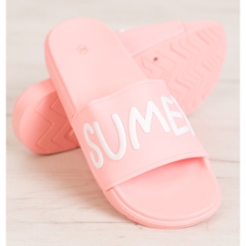 SHELOVET Zapatillas de goma rosa 1