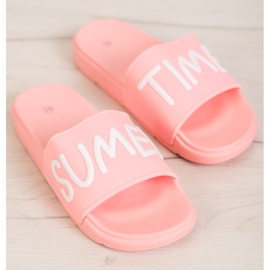 SHELOVET Zapatillas de goma rosado 2