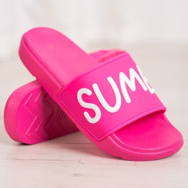 SHELOVET Zapatillas de goma rosa 1