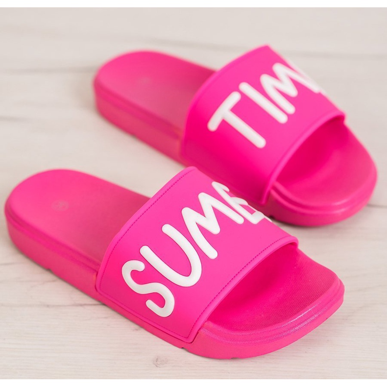 SHELOVET Zapatillas de goma rosado 2