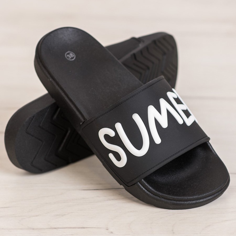 SHELOVET Zapatillas de goma negro 1