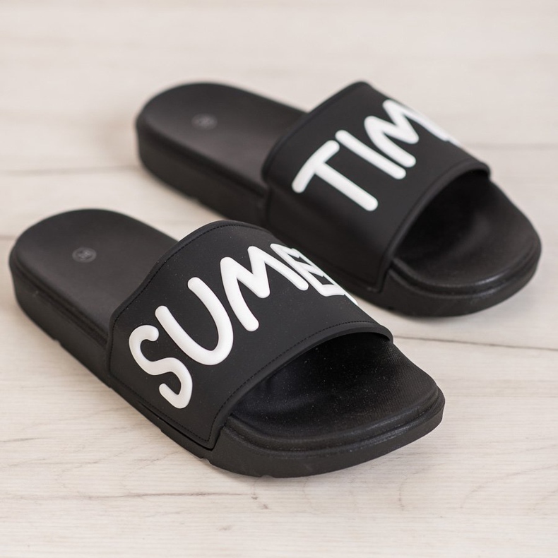 SHELOVET Zapatillas de goma negro 2