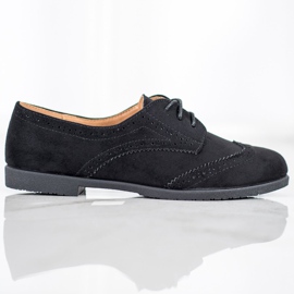 SHELOVET Zapatos de gamuza clásicos negro 2