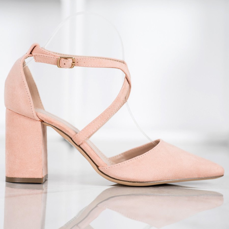 Diamantique Bombas en un pilar multicolor rosa 2