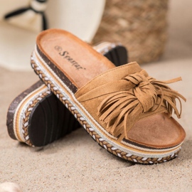Seastar Zapatillas Con Flecos marrón 1