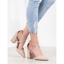 Seastar Zapatos de tacón de ante beige 1