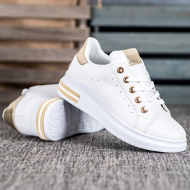 SHELOVET Calzado deportivo de moda blanco 3