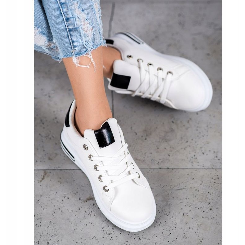 SHELOVET Calzado deportivo de moda blanco 2