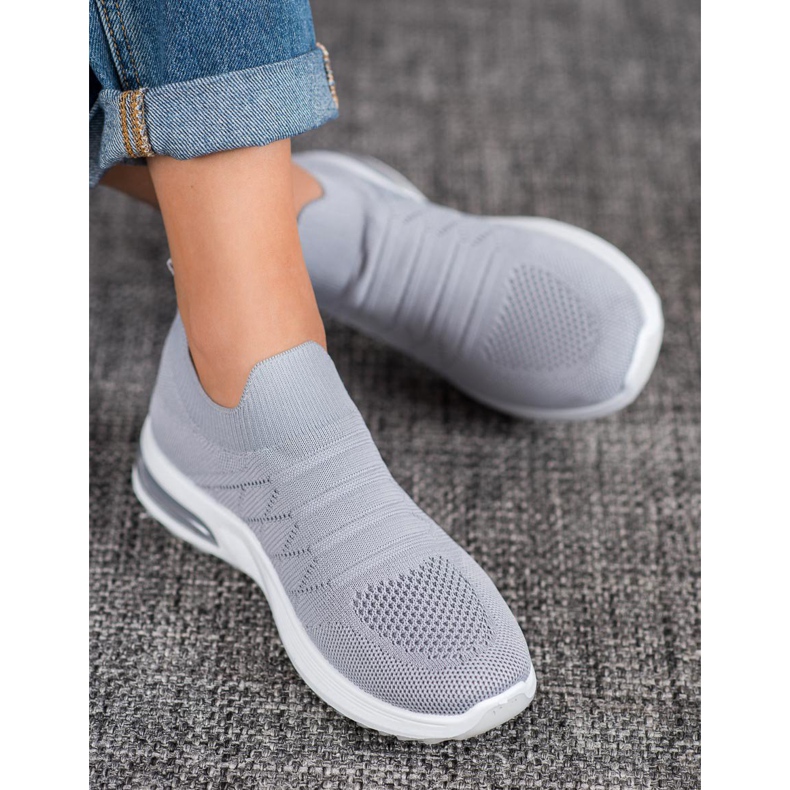 Diamantique Zapatos sin cordones grises 1