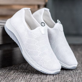 Diamantique Calzado deportivo sin cordones blanco 3