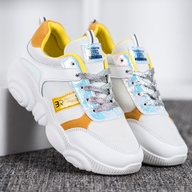 SHELOVET Calzado deportivo cómodo blanco 2