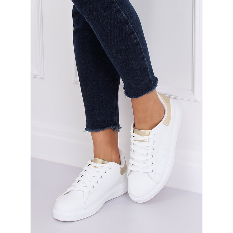 Zapatillas de mujer blancas LA85P Gold blanco 2 Zapatillas de mujer blancas LA85P Gold blanco 2